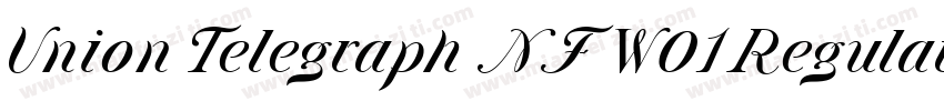 Union Telegraph NF W01Regular字体转换
